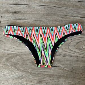 Colorful Zigzag Reversible Bikini Bottom
